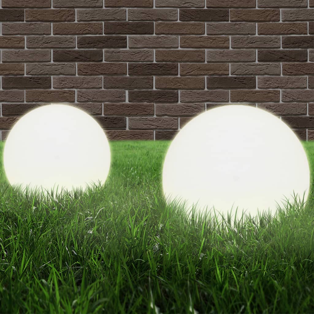 LED-bollampen 2 st rond 30 cm PMMA is nu te koop bij PeponiXL, paradijselijk wonen!