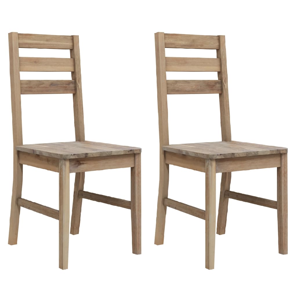 Eetkamerstoelen 2 st massief acaciahout is nu te koop bij PeponiXL, paradijselijk wonen!