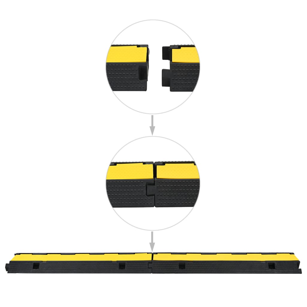 Kabelbeschermer drempels 1 tunnel 100 cm rubber 2 st is nu te koop bij PeponiXL, paradijselijk wonen!