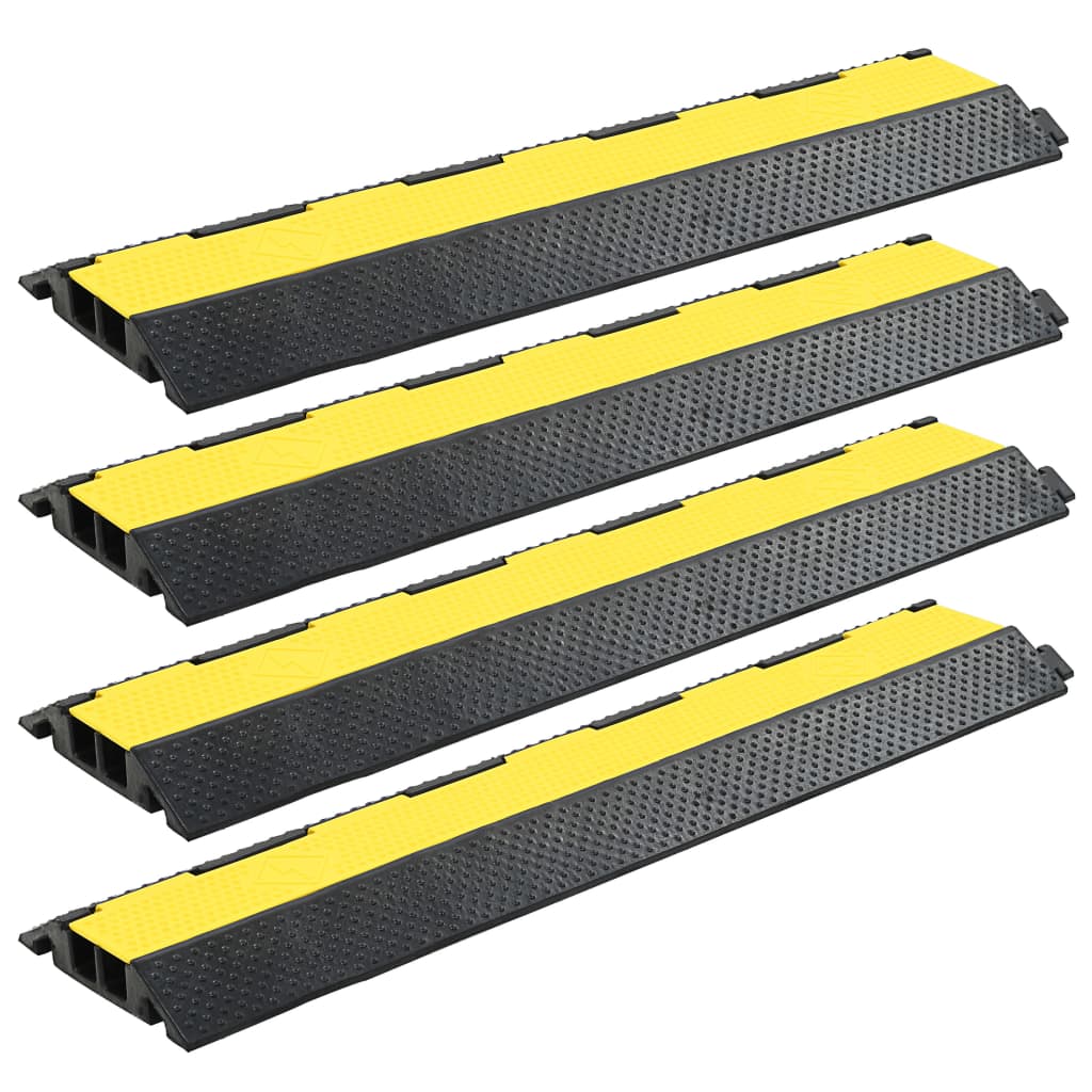 Kabelbeschermer drempels 2 tunnels 101,5 cm rubber 4 st is nu te koop bij PeponiXL, paradijselijk wonen!