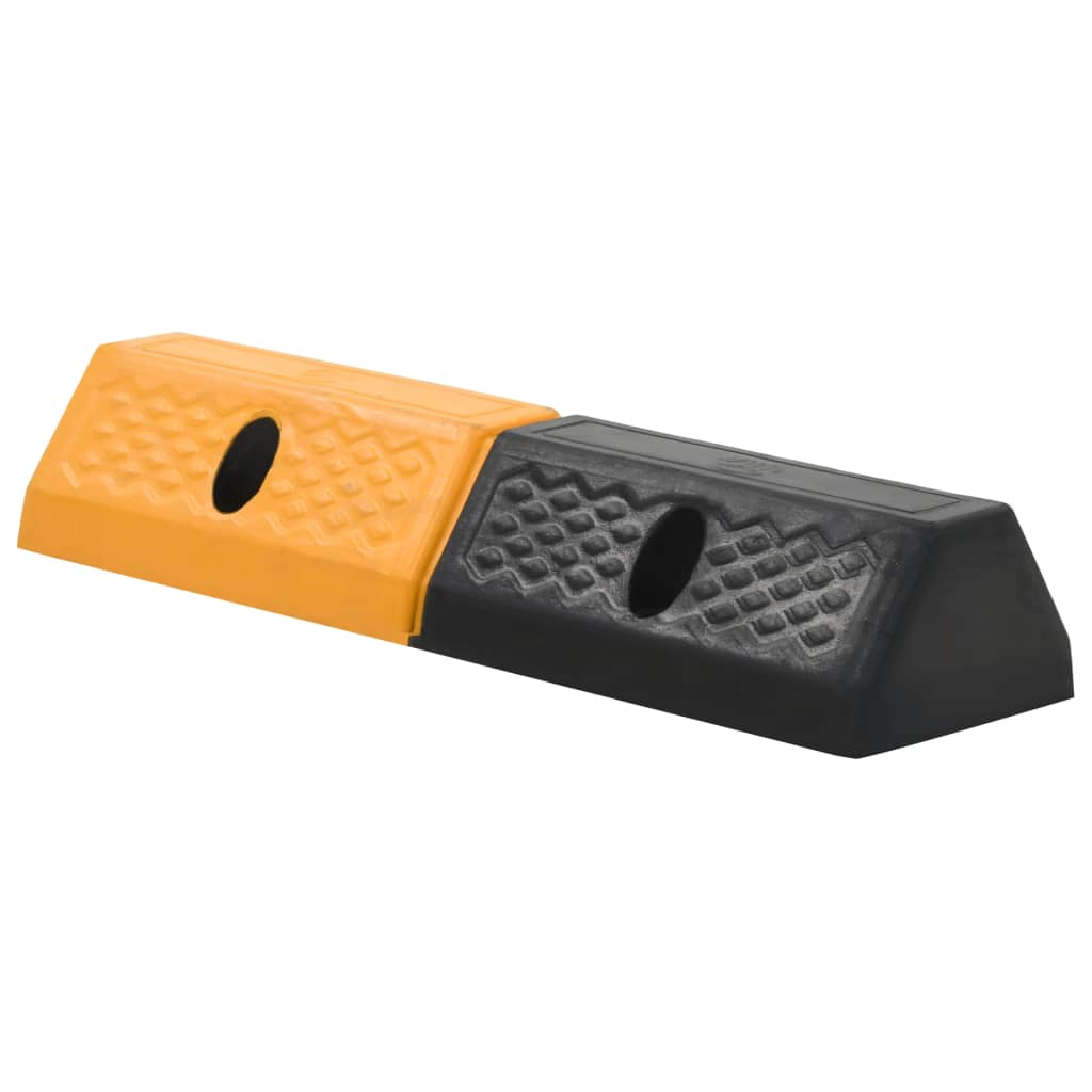 Parkeerblokken 49x15x9 cm rubber 2 st is nu te koop bij PeponiXL, paradijselijk wonen!