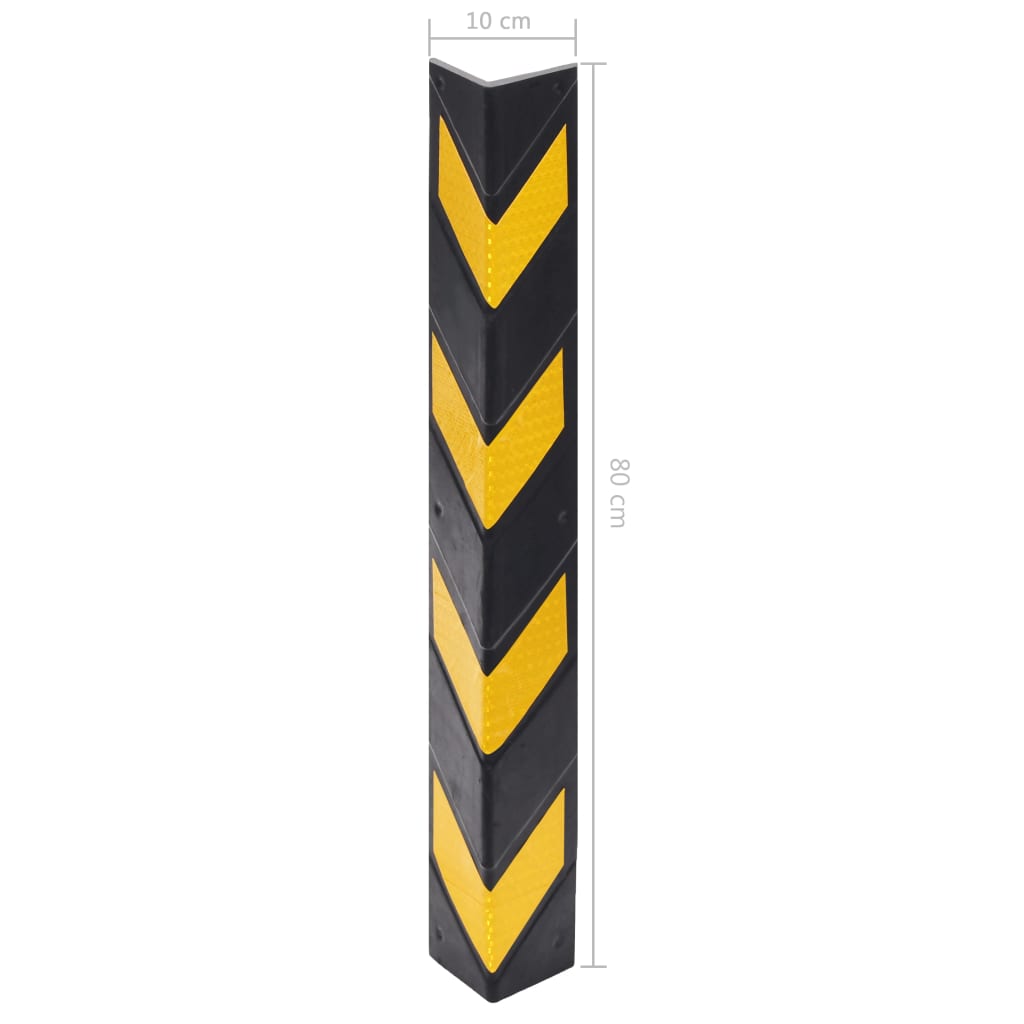 Hoekbeschermers reflecterend 80 cm rubber 5 st is nu te koop bij PeponiXL, paradijselijk wonen!