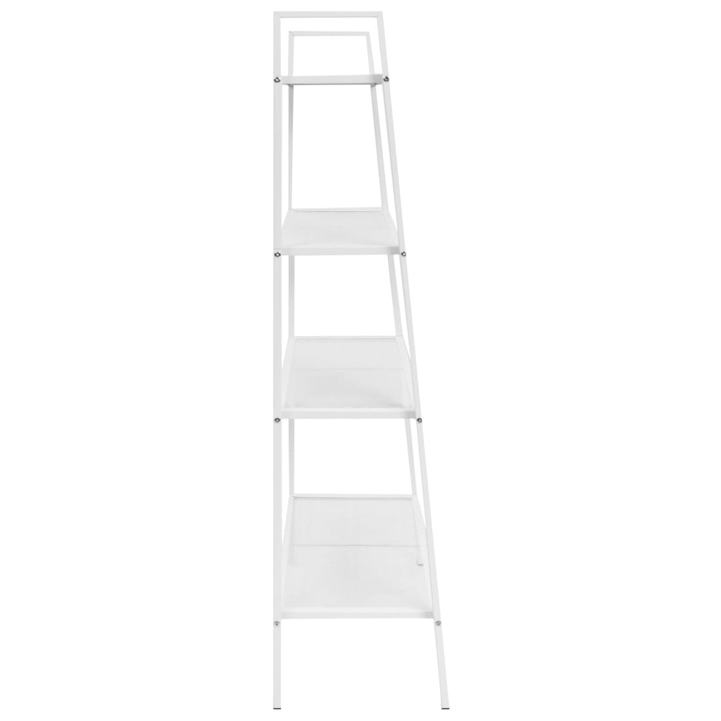 Ladder boekenkast 4 schappen metaal wit is nu te koop bij PeponiXL, paradijselijk wonen!
