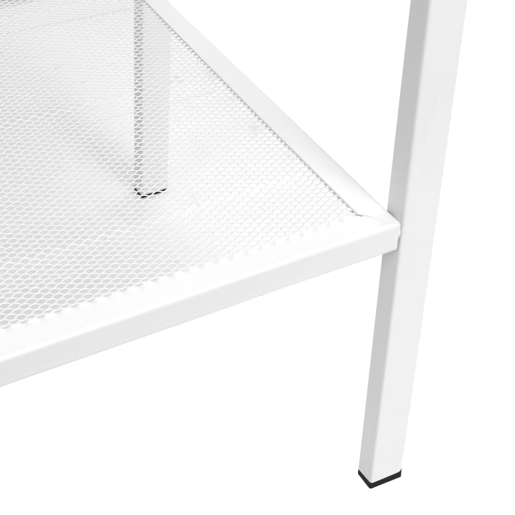 Ladder boekenkast 4 schappen metaal wit is nu te koop bij PeponiXL, paradijselijk wonen!