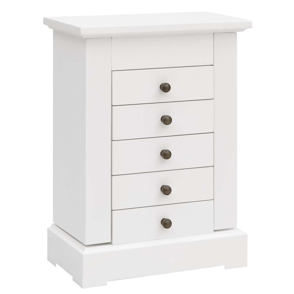 Sieradenkastje met spiegel 25x13,5x34 cm MDF is nu te koop bij PeponiXL, paradijselijk wonen!
