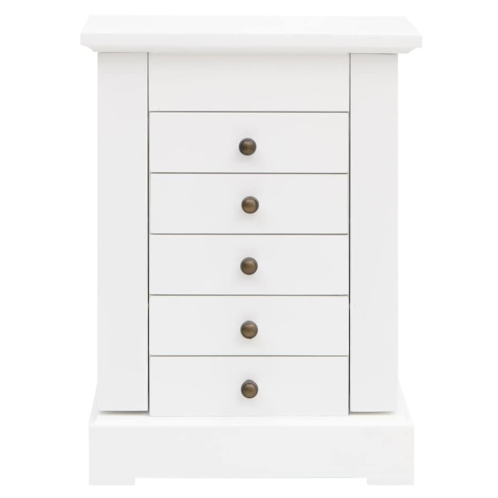 Sieradenkastje met spiegel 25x13,5x34 cm MDF is nu te koop bij PeponiXL, paradijselijk wonen!