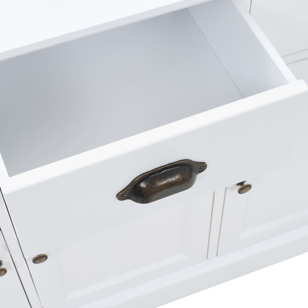 Dressoir met 3 deuren 105x35x77,5 cm MDF en grenenhout is nu te koop bij PeponiXL, paradijselijk wonen!