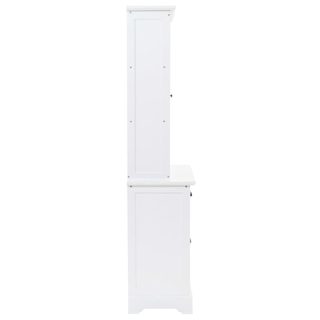 Buffetkast met 4 deuren 80x40x180 cm MDF en grenenhout is nu te koop bij PeponiXL, paradijselijk wonen!