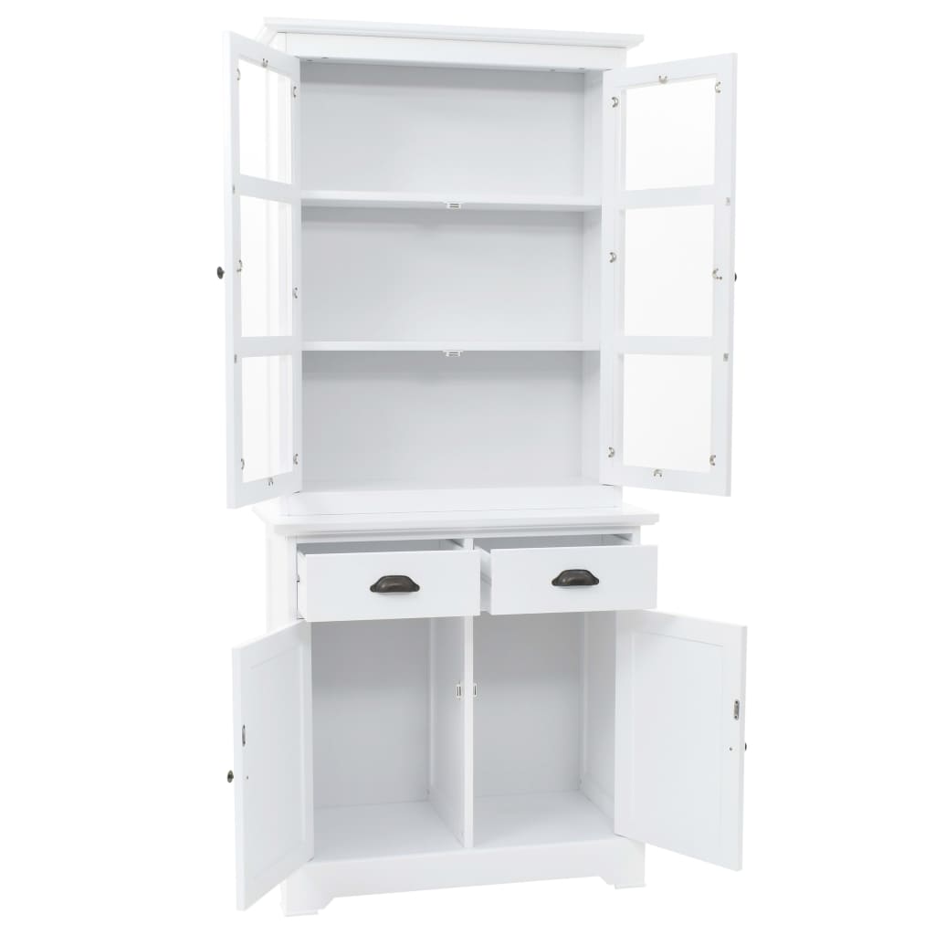 Buffetkast met 4 deuren 80x40x180 cm MDF en grenenhout is nu te koop bij PeponiXL, paradijselijk wonen!