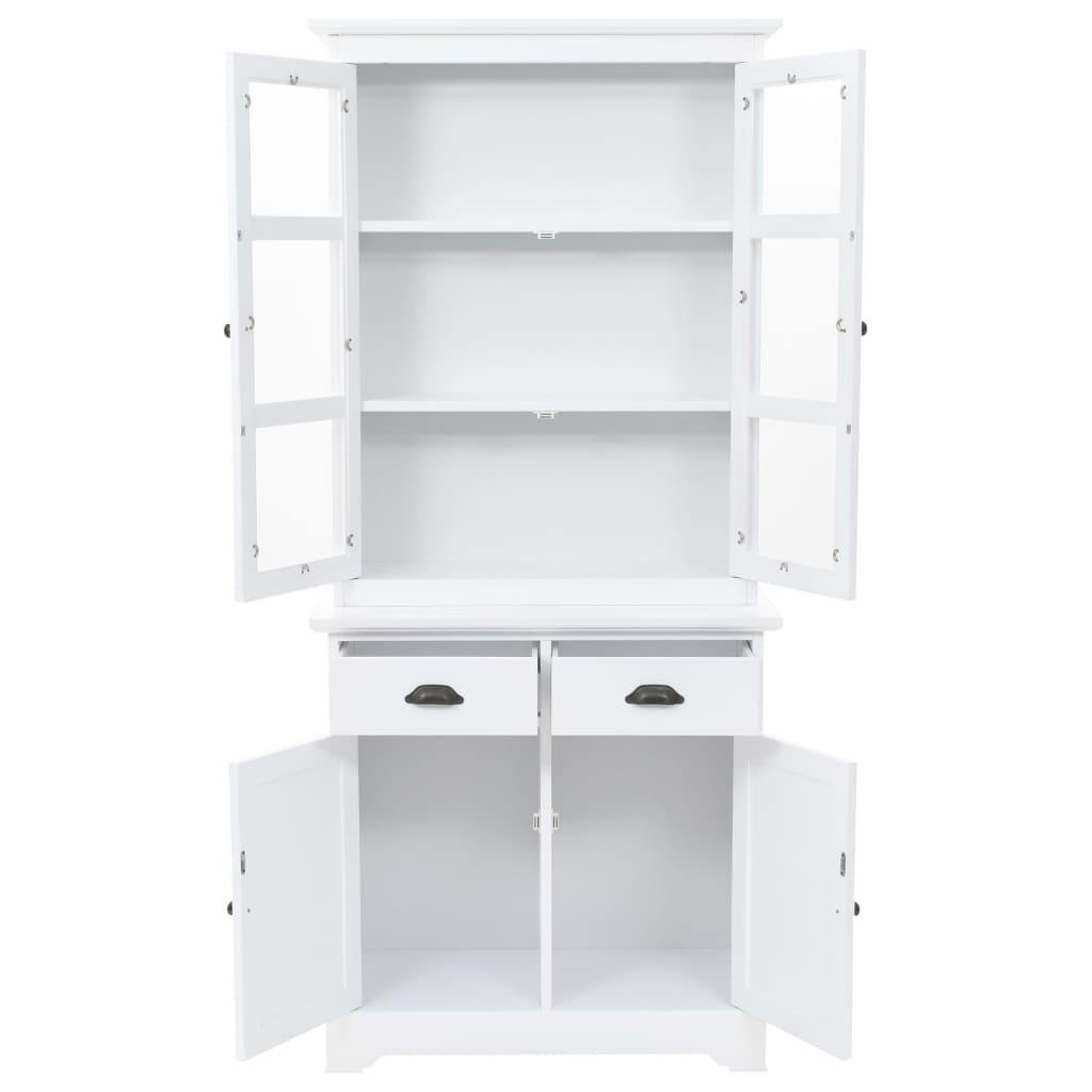 Buffetkast met 4 deuren 80x40x180 cm MDF en grenenhout is nu te koop bij PeponiXL, paradijselijk wonen!