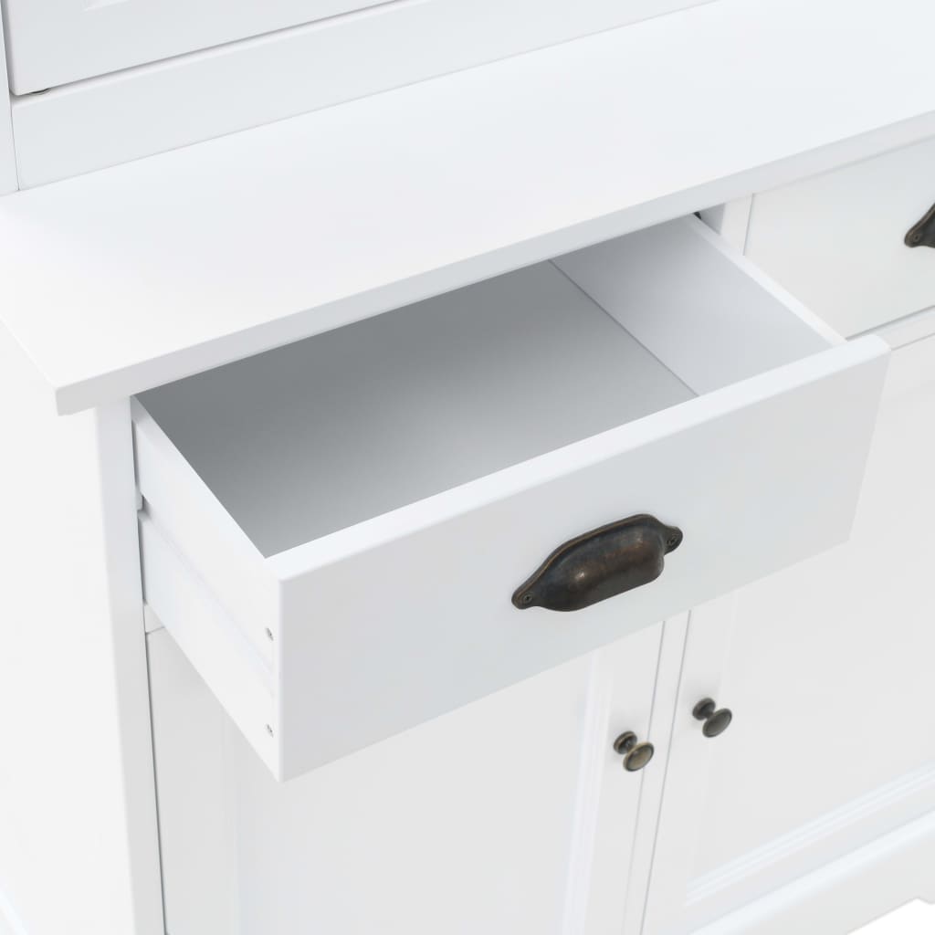 Buffetkast met 4 deuren 80x40x180 cm MDF en grenenhout is nu te koop bij PeponiXL, paradijselijk wonen!