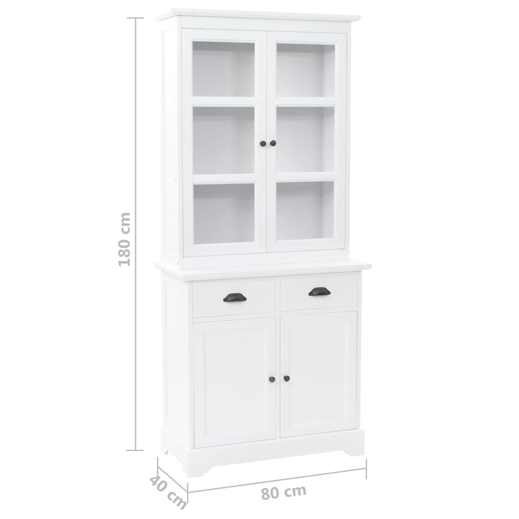 Buffetkast met 4 deuren 80x40x180 cm MDF en grenenhout is nu te koop bij PeponiXL, paradijselijk wonen!