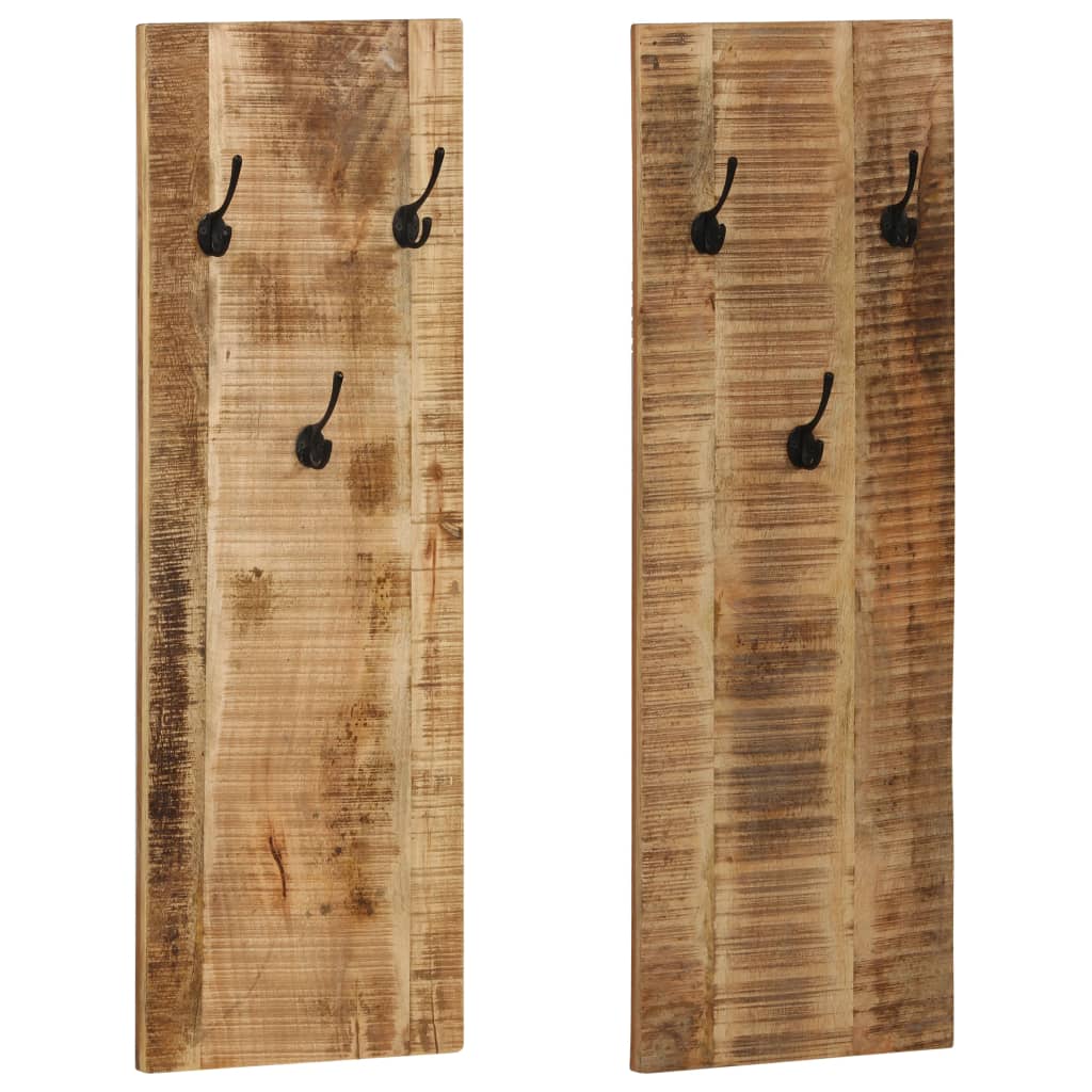 Wandkapstokken 2 st 36x110x3 cm massief mangohout is nu te koop bij PeponiXL, paradijselijk wonen!