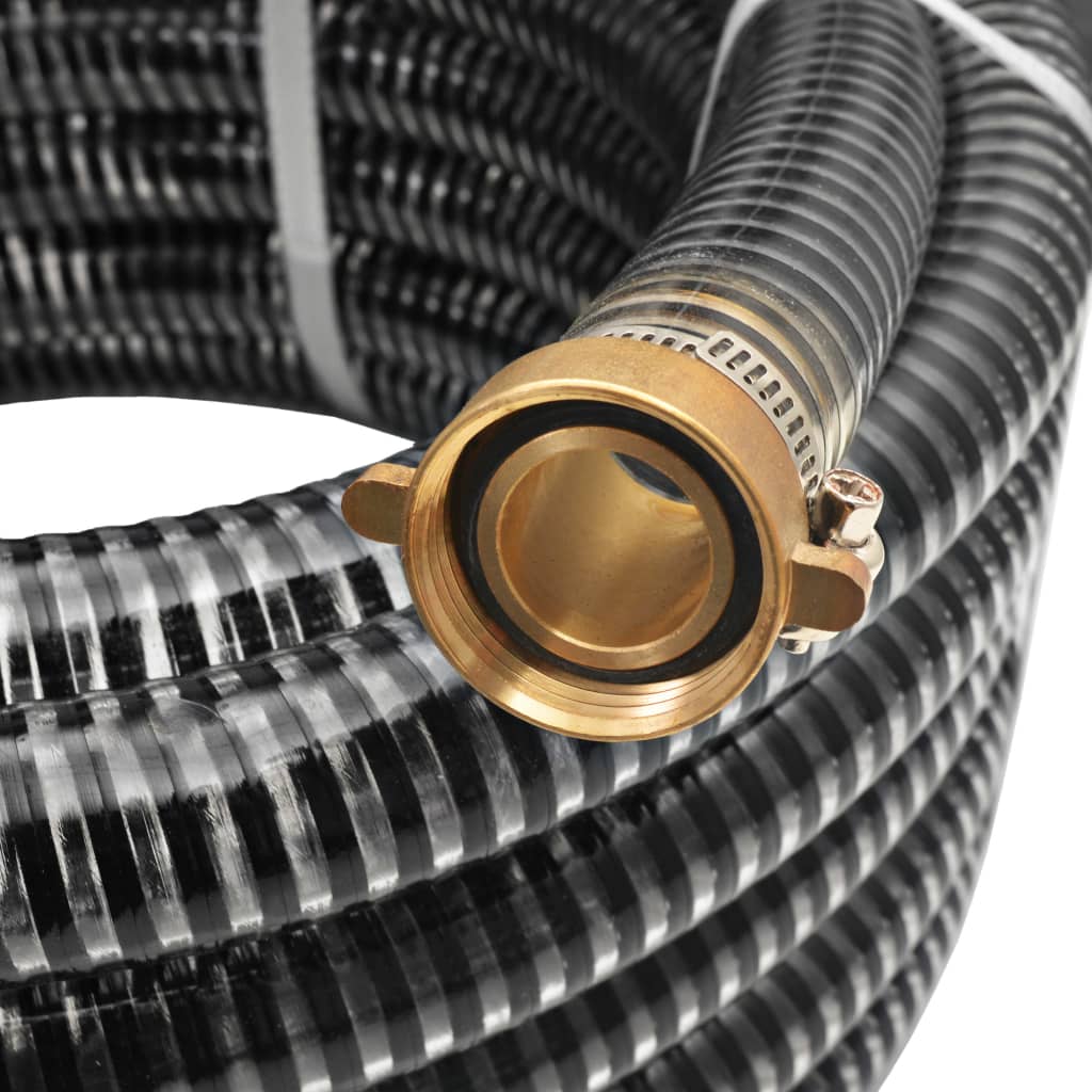 Zuigslang met messing koppelingen 15 m 25 mm zwart is nu te koop bij PeponiXL, paradijselijk wonen!