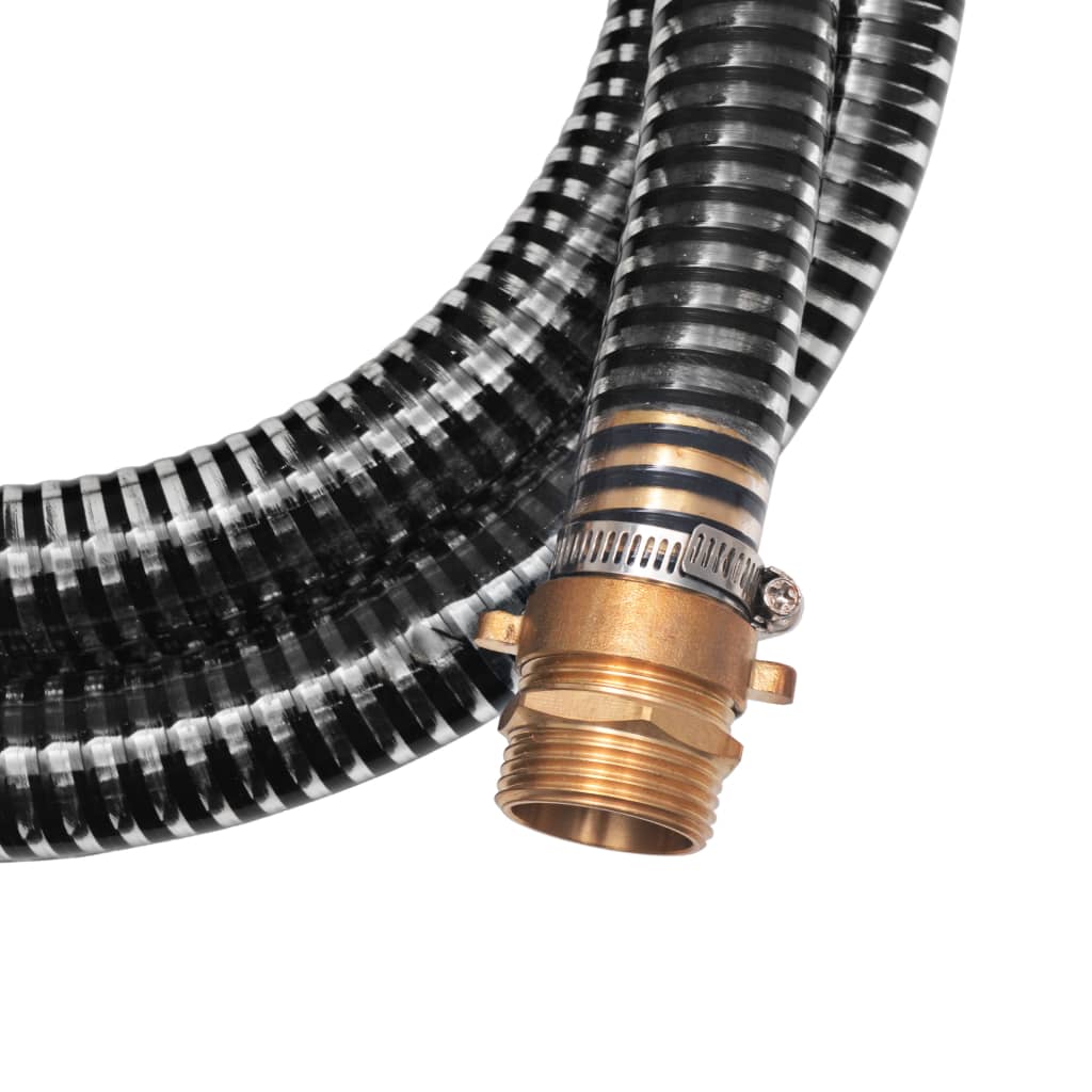 Zuigslang met messing koppelingen 15 m 25 mm zwart is nu te koop bij PeponiXL, paradijselijk wonen!