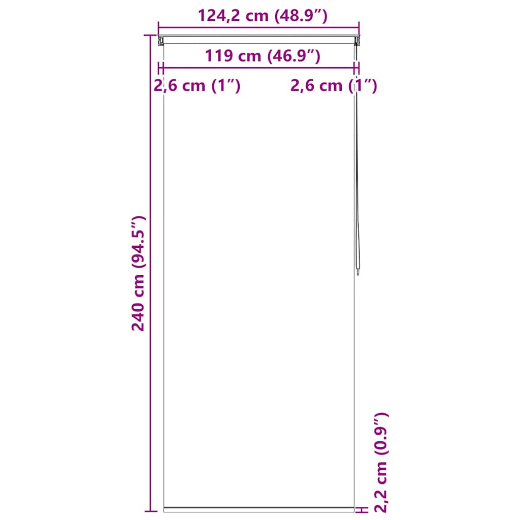 Rolgordijn voor douche 120x240 cm cirkel is nu te koop bij PeponiXL, paradijselijk wonen!