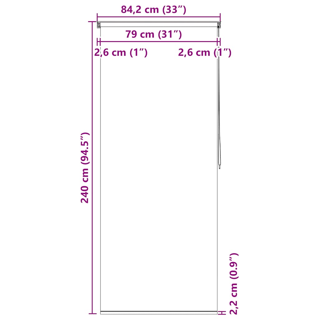 Rolgordijn voor douche 80x240 cm splash is nu te koop bij PeponiXL, paradijselijk wonen!