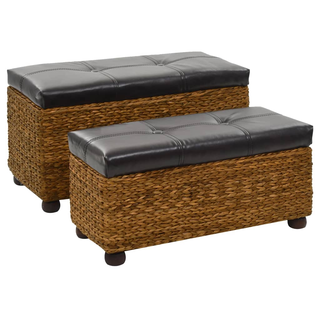 2-delig Bankstel zeegras bruin is nu te koop bij PeponiXL, paradijselijk wonen!