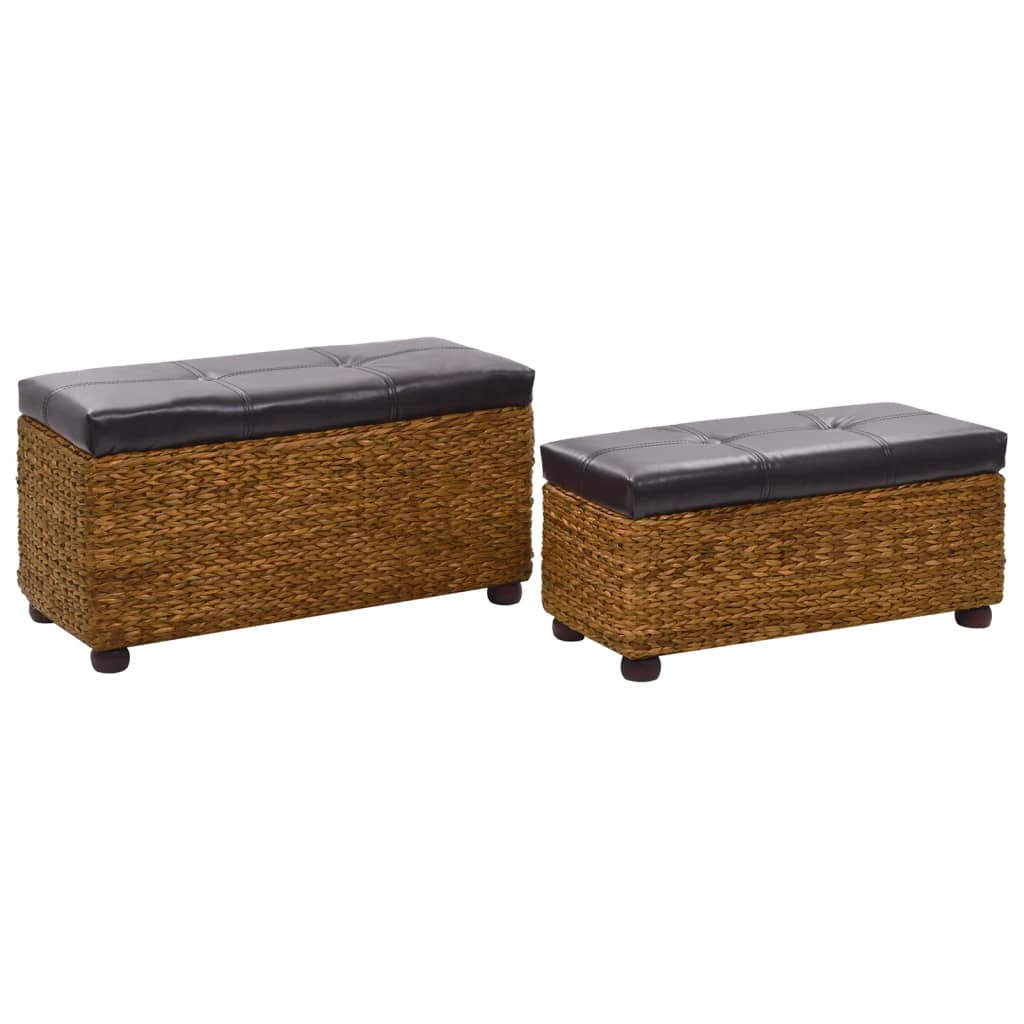 2-delig Bankstel zeegras bruin is nu te koop bij PeponiXL, paradijselijk wonen!