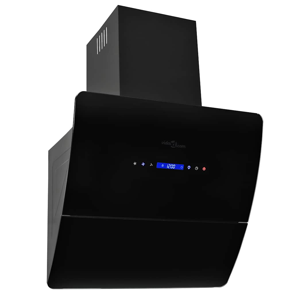 Wandafzuigkap 756 m³/u 60 cm roestvrij staal zwart is nu te koop bij PeponiXL, paradijselijk wonen!