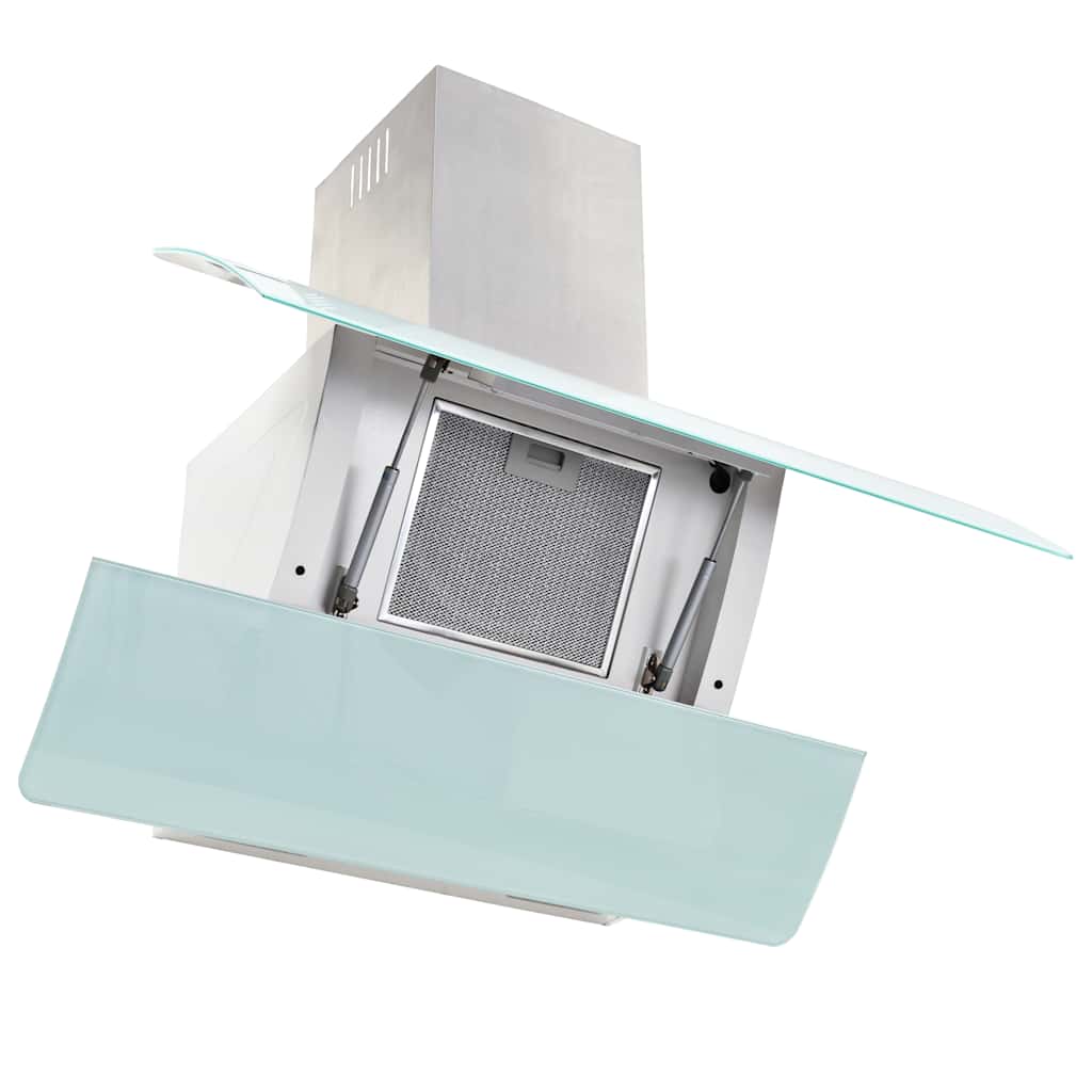 Wandafzuigkap 756 m³/u 90 cm roestvrij staal wit is nu te koop bij PeponiXL, paradijselijk wonen!