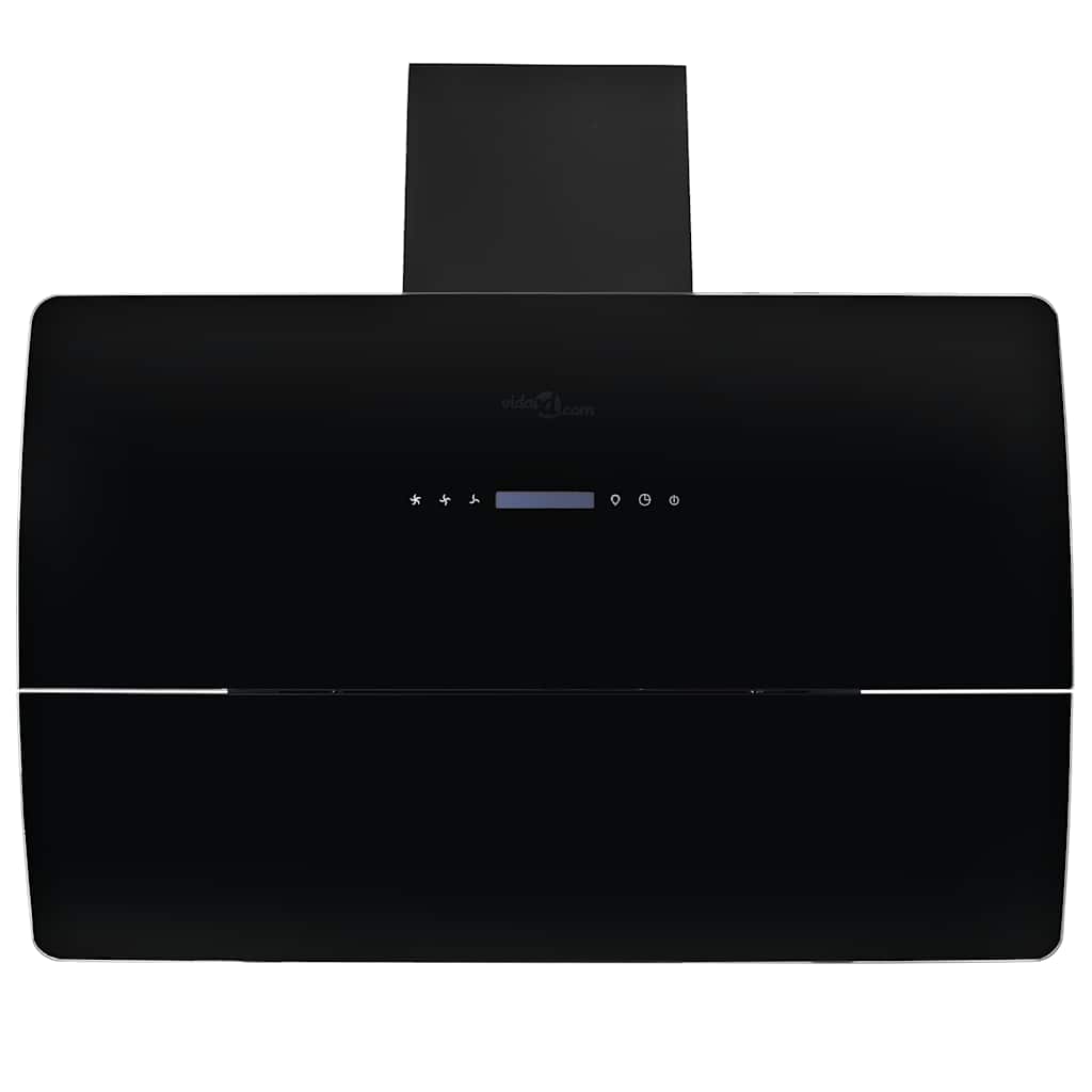 Wandafzuigkap 756 m³/u 90 cm roestvrij staal zwart is nu te koop bij PeponiXL, paradijselijk wonen!