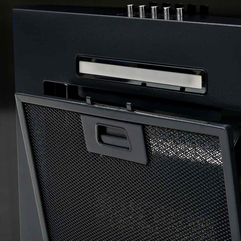 Wandafzuigkap 756 m³/u 60 cm roestvrij staal zwart is nu te koop bij PeponiXL, paradijselijk wonen!