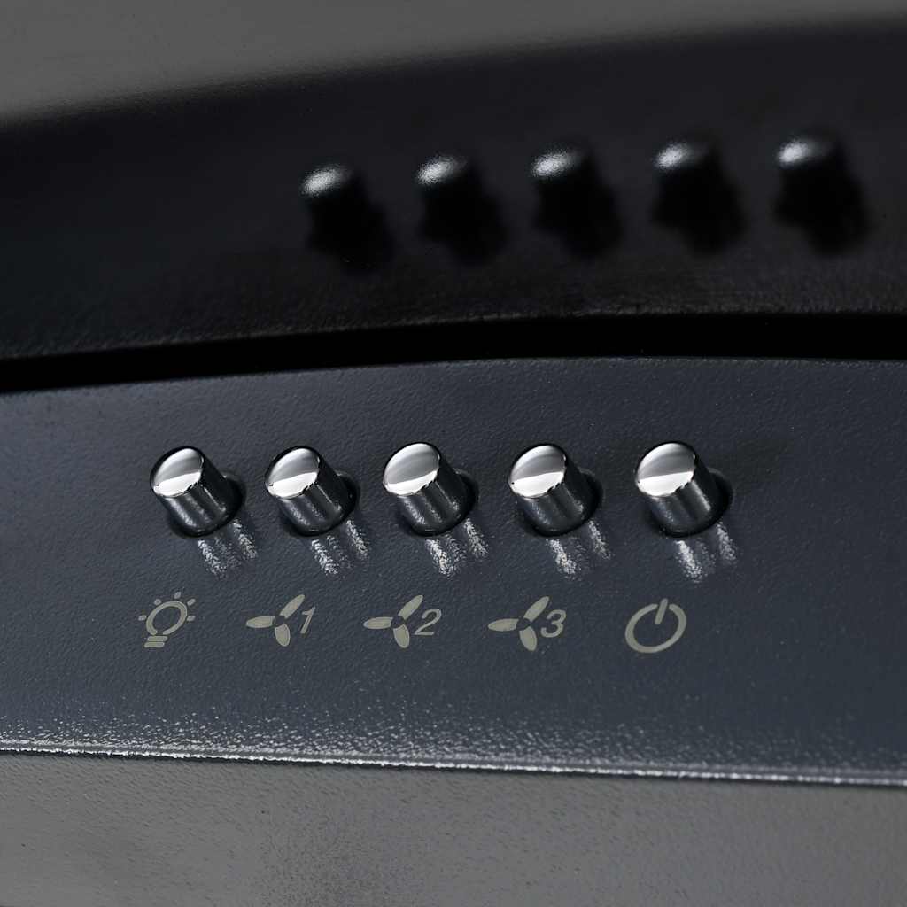 Wandafzuigkap 756 m³/u 60 cm roestvrij staal zwart is nu te koop bij PeponiXL, paradijselijk wonen!