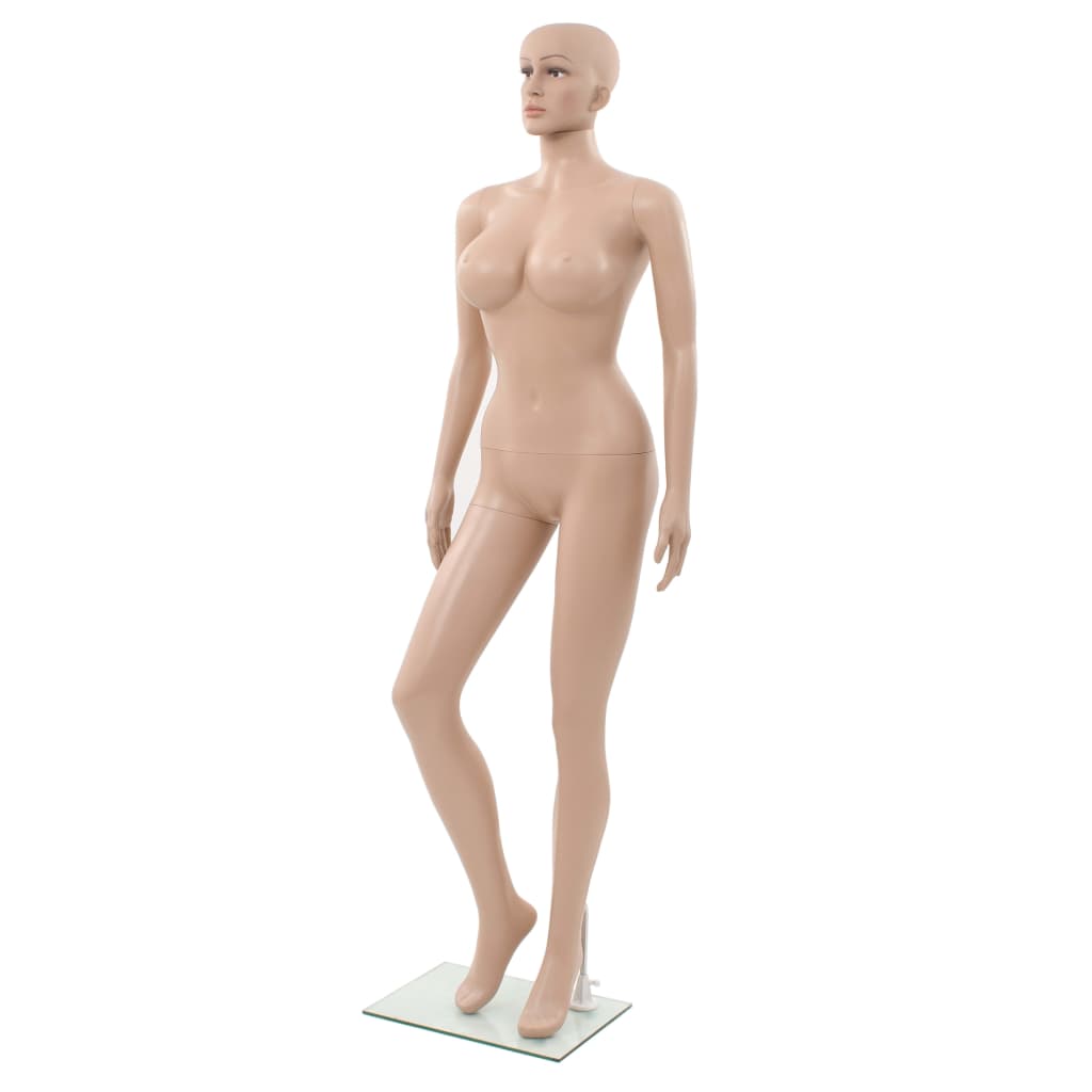 Etalagepop sexy vrouw met glazen voet 180 cm beige is nu te koop bij PeponiXL, paradijselijk wonen!