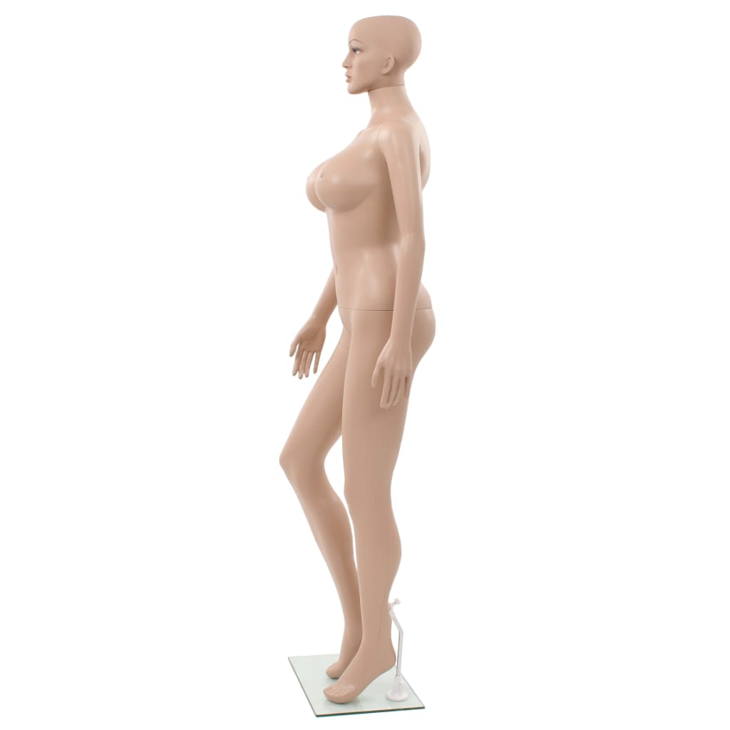 Etalagepop sexy vrouw met glazen voet 180 cm beige is nu te koop bij PeponiXL, paradijselijk wonen!