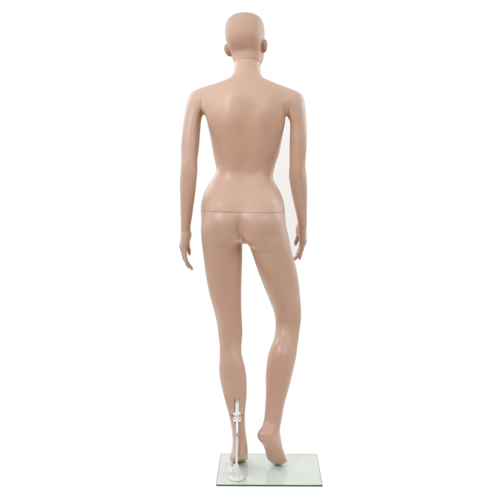 Etalagepop sexy vrouw met glazen voet 180 cm beige is nu te koop bij PeponiXL, paradijselijk wonen!