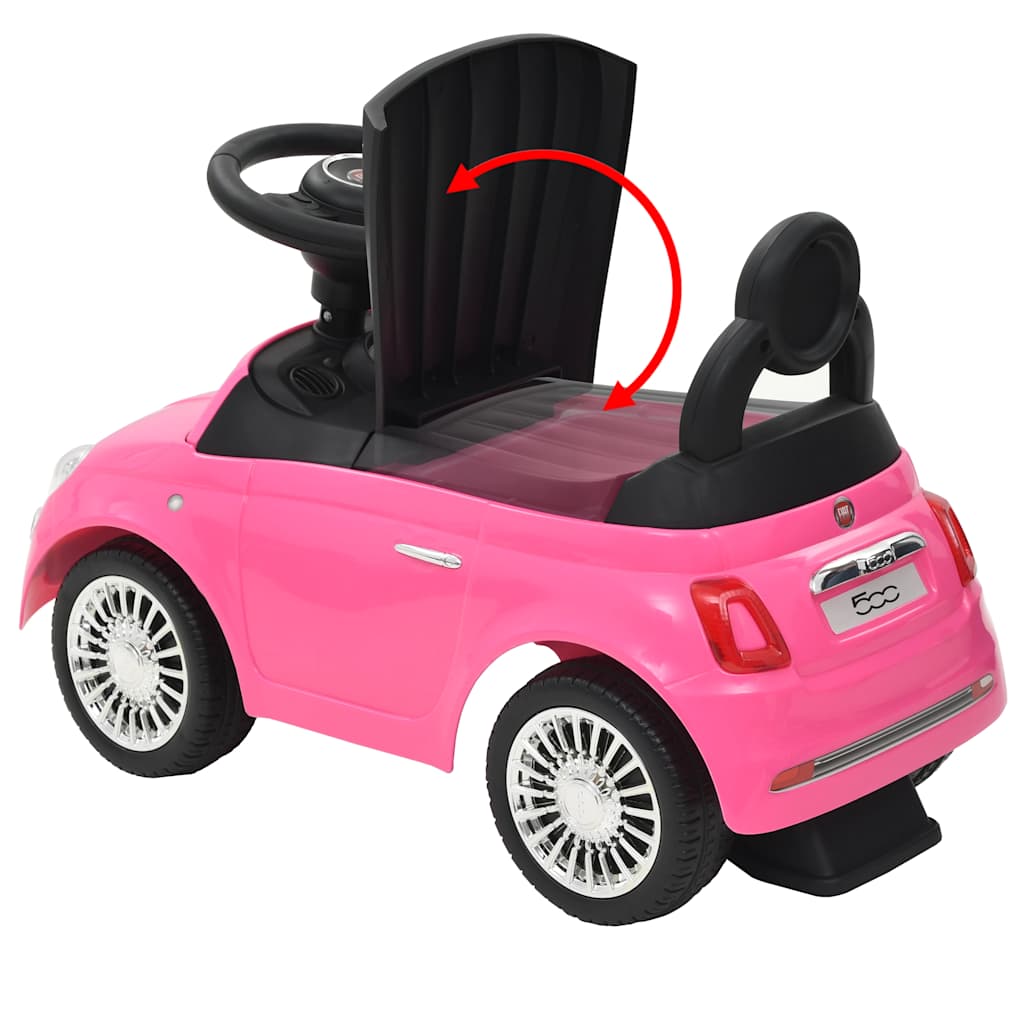 Loopauto Fiat 500 roze is nu te koop bij PeponiXL, paradijselijk wonen!