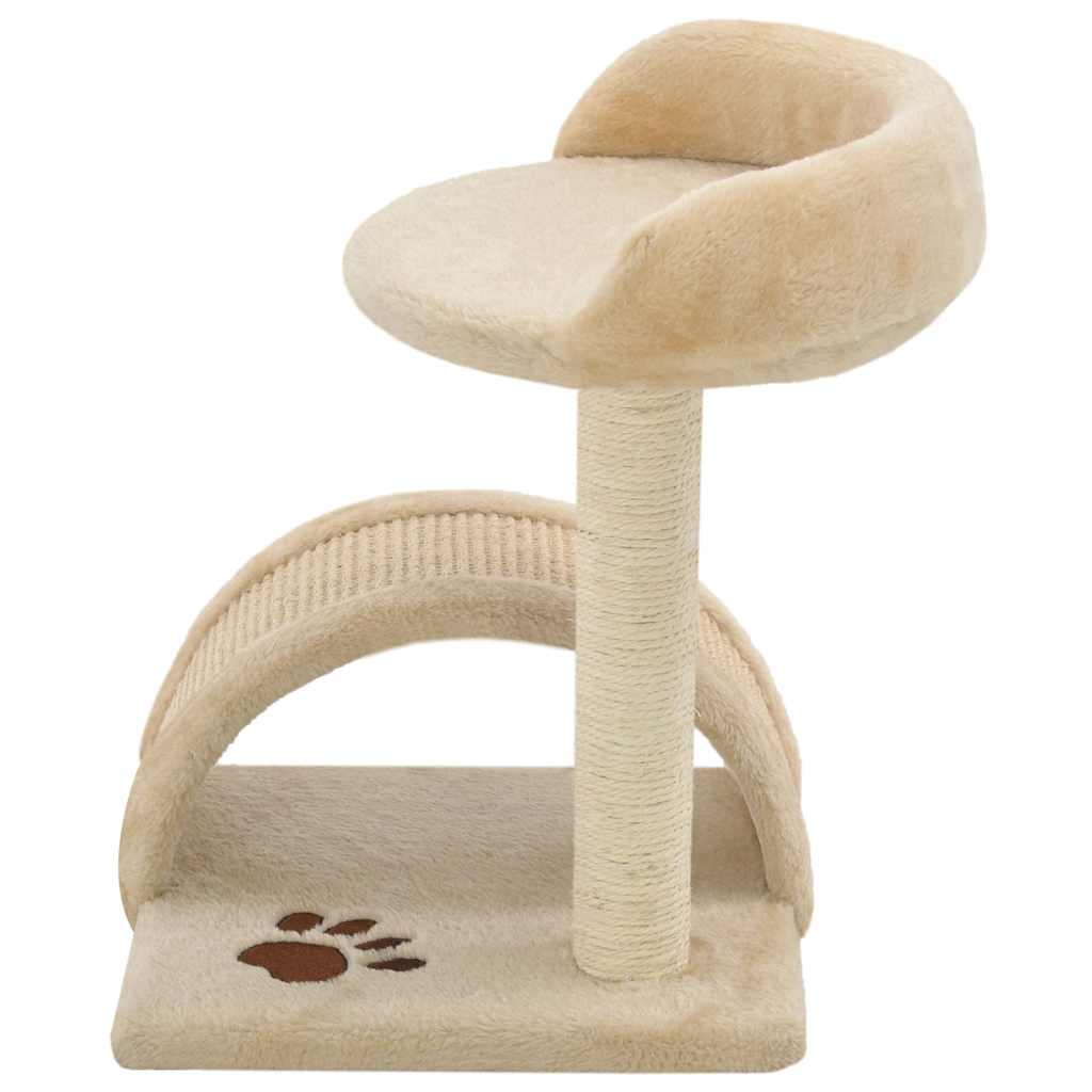 Kattenkrabpaal met sisal krabpaal 40 cm beige en bruin is nu te koop bij PeponiXL, paradijselijk wonen!