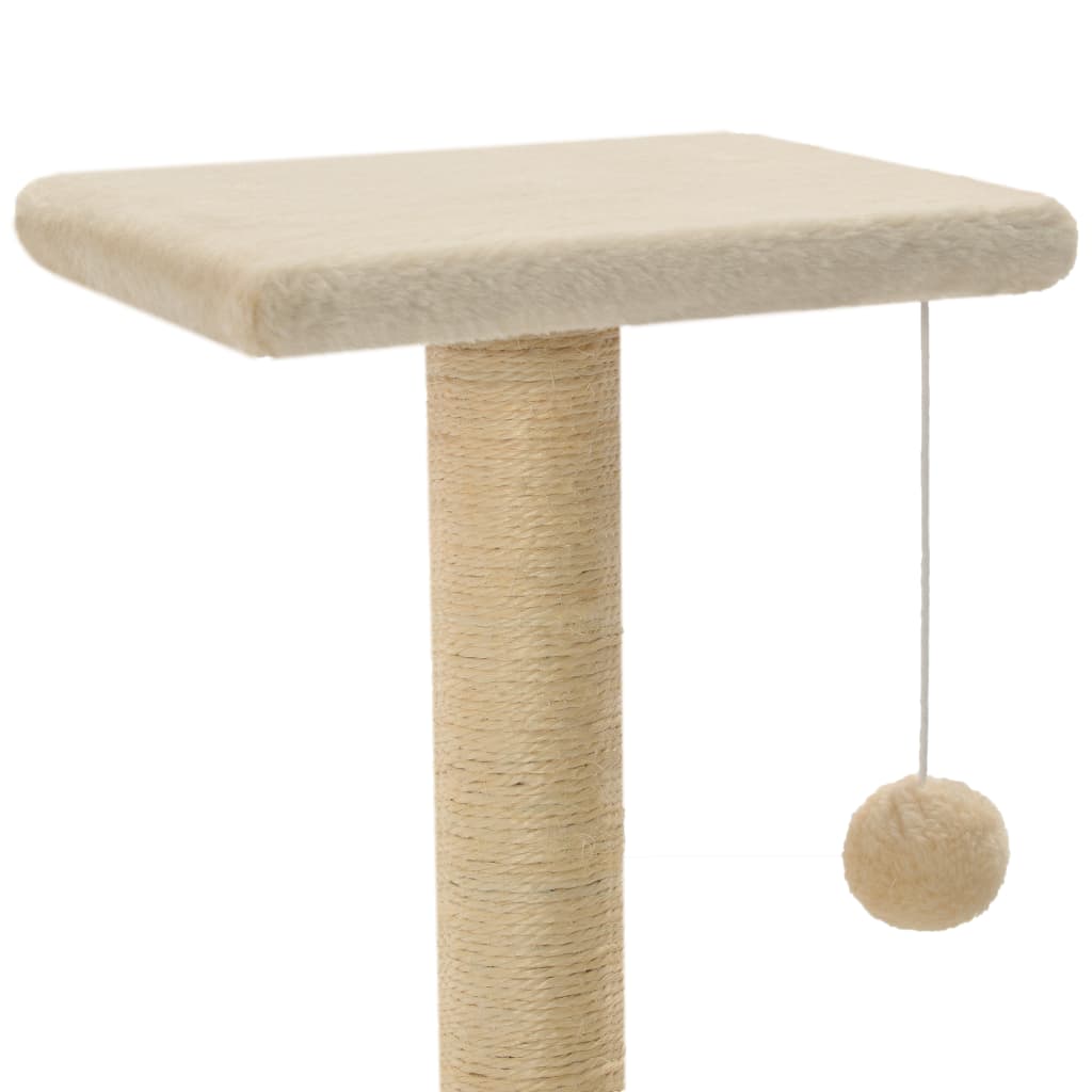 Kattenkrabpaal met sisal krabpalen 65 cm beige is nu te koop bij PeponiXL, paradijselijk wonen!