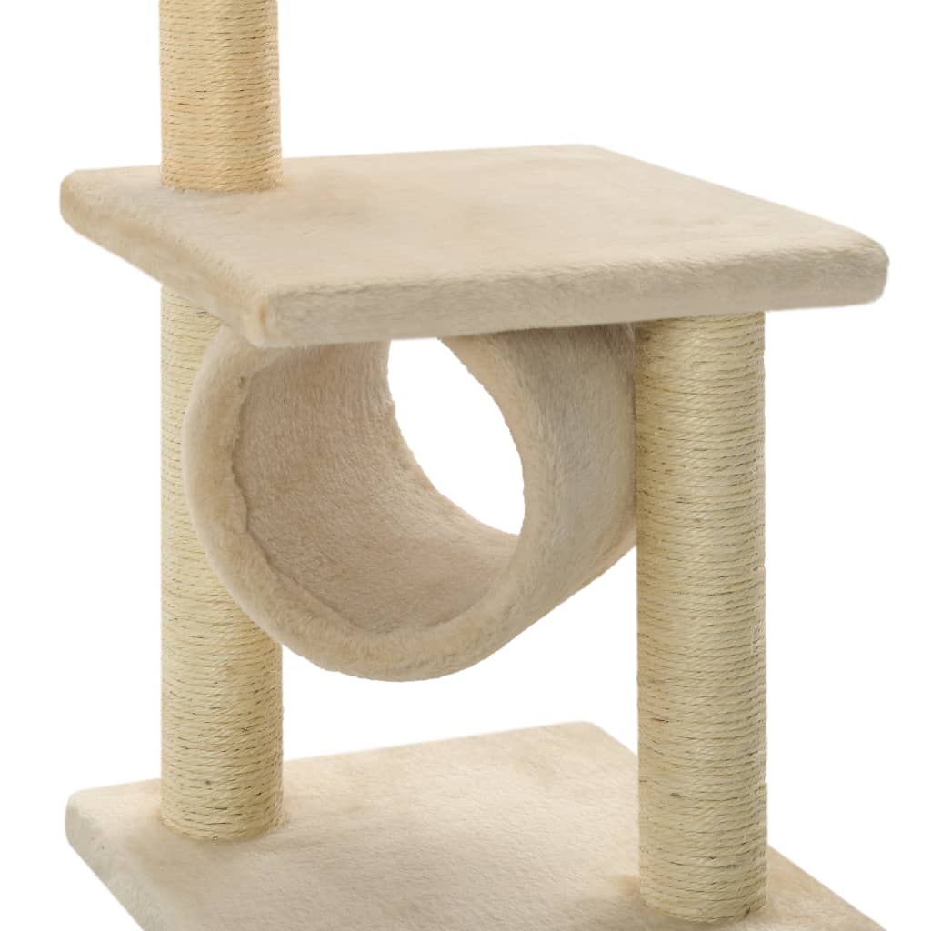 Kattenkrabpaal met sisal krabpalen 65 cm beige is nu te koop bij PeponiXL, paradijselijk wonen!