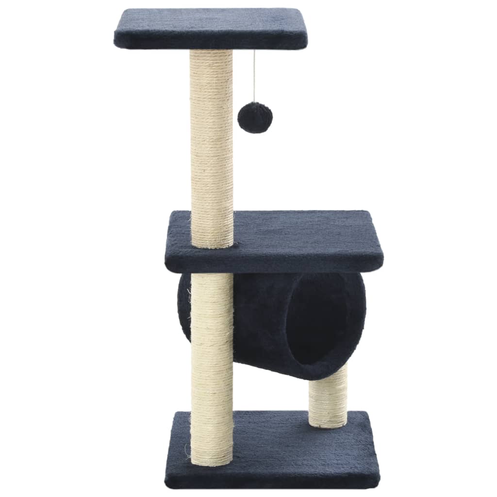 Kattenkrabpaal met sisal krabpalen 65 cm donkerblauw is nu te koop bij PeponiXL, paradijselijk wonen!