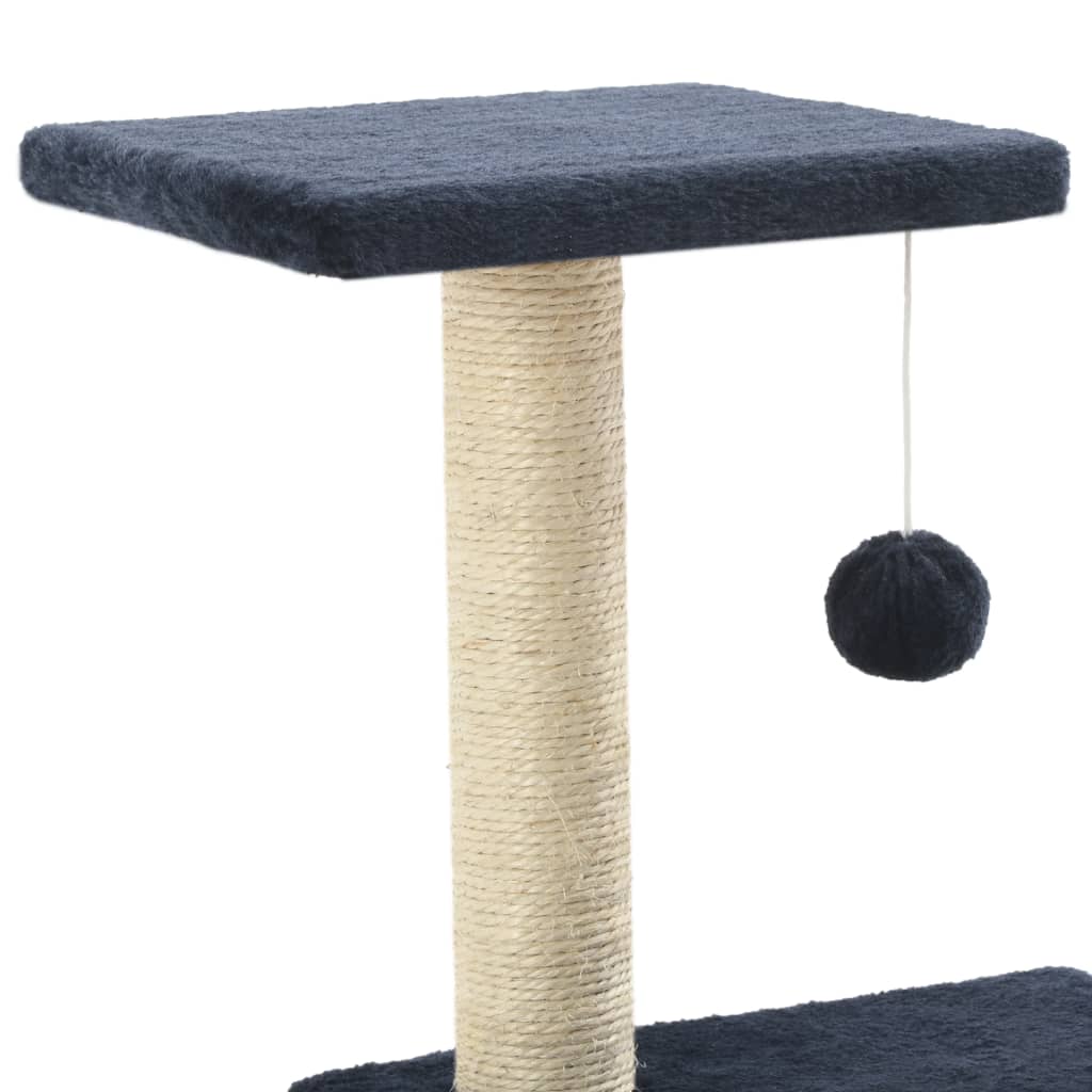 Kattenkrabpaal met sisal krabpalen 65 cm donkerblauw is nu te koop bij PeponiXL, paradijselijk wonen!