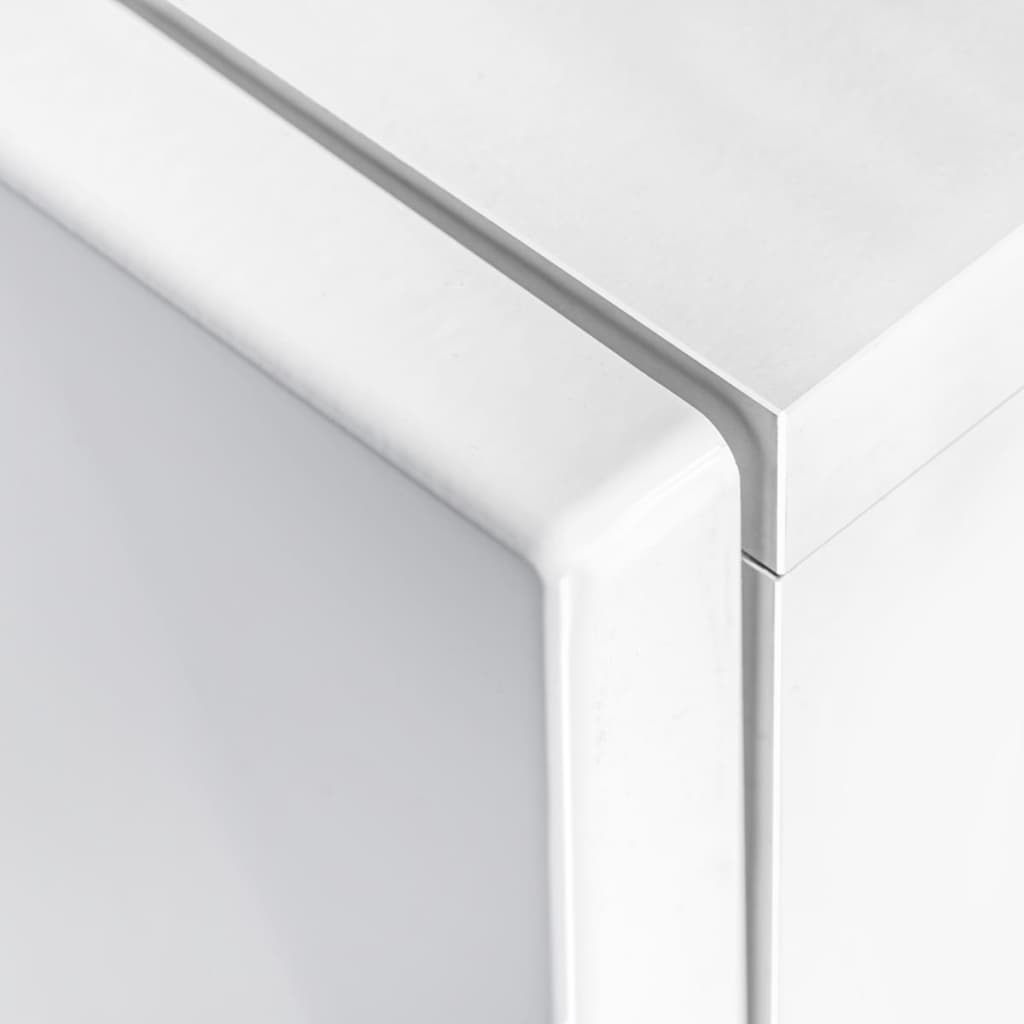 Tv-wandmeubelset met LED-verlichting hoogglans wit 5-delig is nu te koop bij PeponiXL, paradijselijk wonen!