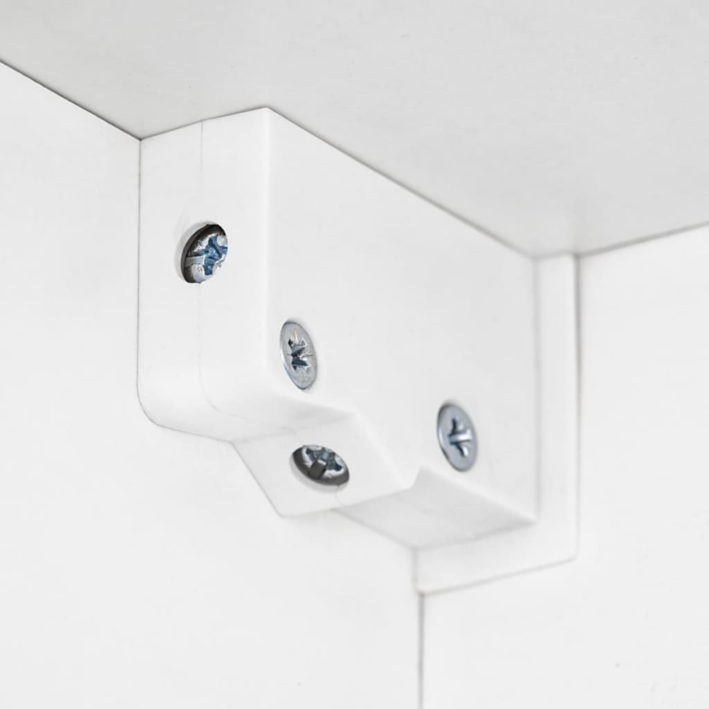 Tv-wandmeubelset met LED-verlichting hoogglans wit 5-delig is nu te koop bij PeponiXL, paradijselijk wonen!