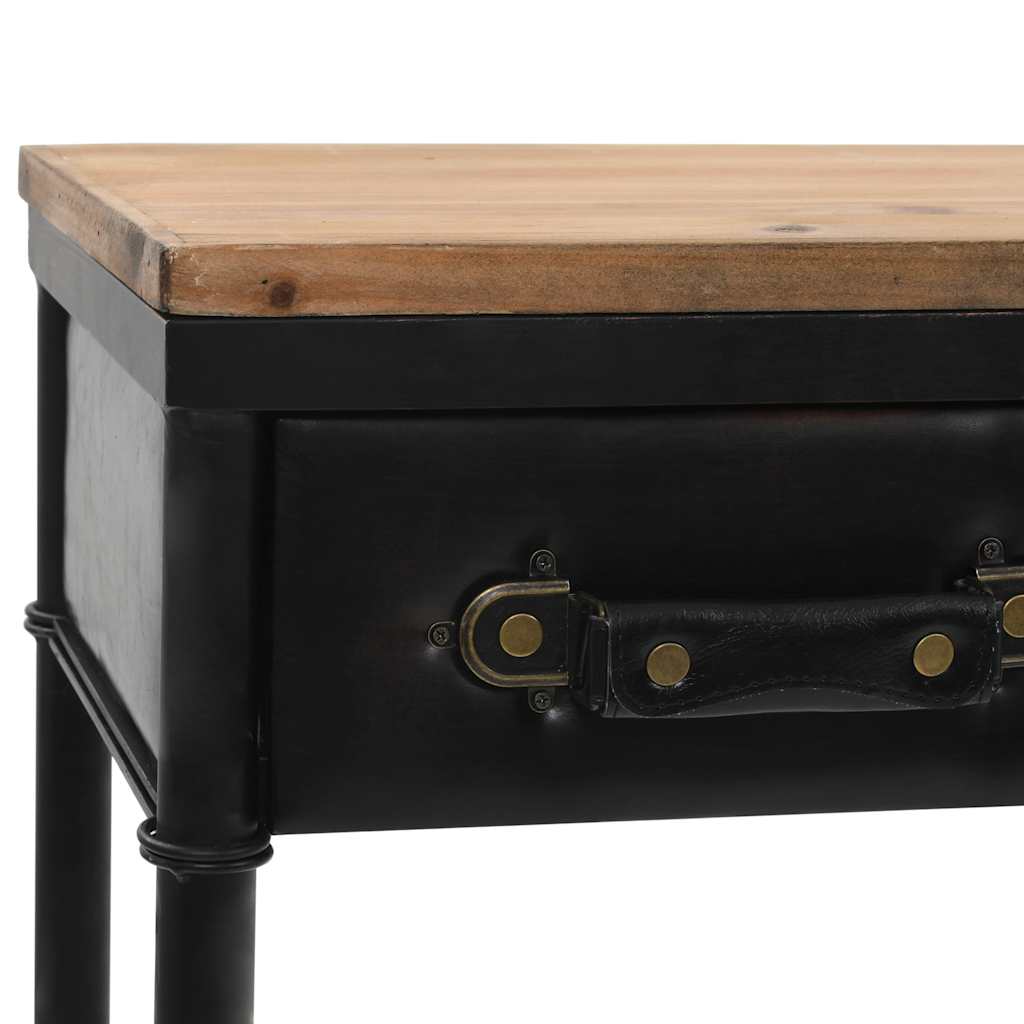 Wandtafel 100x33,5x80 cm MDF en vurenhout is nu te koop bij PeponiXL, paradijselijk wonen!