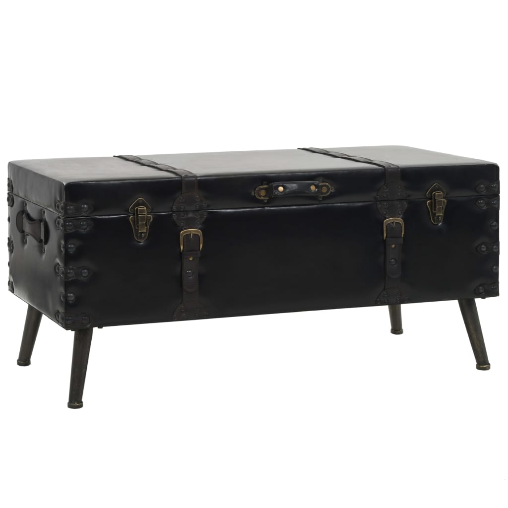 Salontafel 102x51x48 cm MDF en staal is nu te koop bij PeponiXL, paradijselijk wonen!