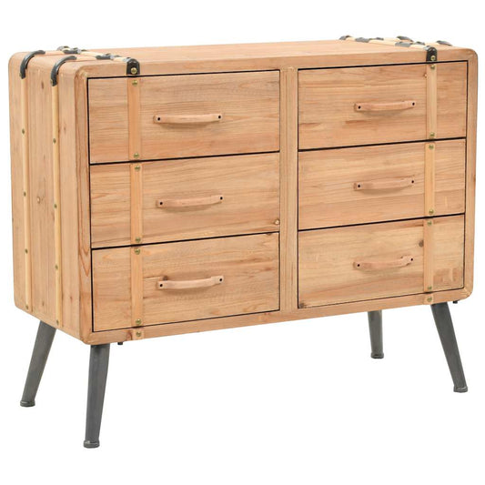 Ladekast 91x35x73 cm massief vurenhout is nu te koop bij PeponiXL, paradijselijk wonen!