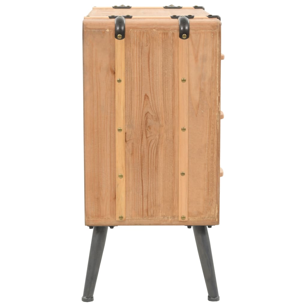 Ladekast 91x35x73 cm massief vurenhout is nu te koop bij PeponiXL, paradijselijk wonen!
