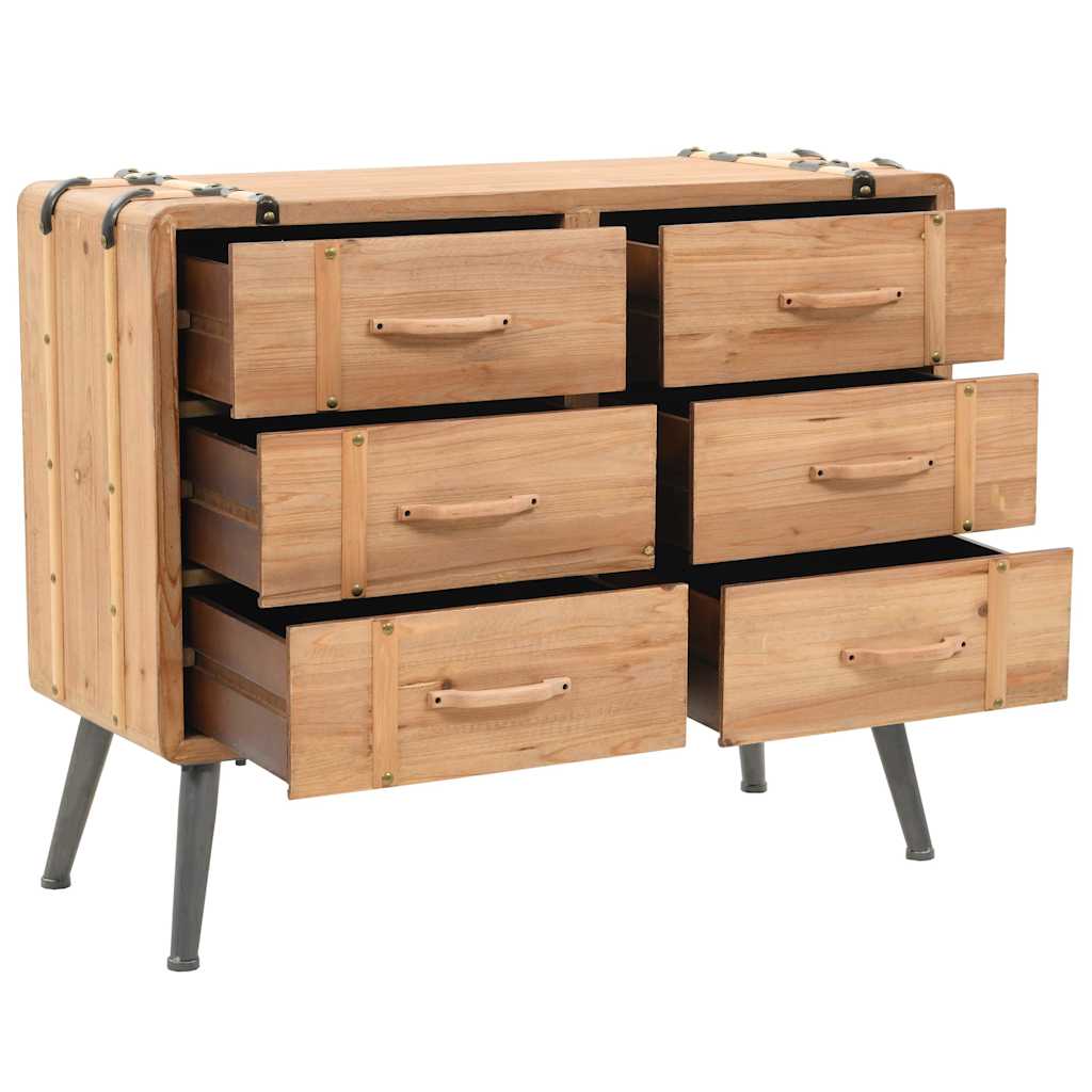Ladekast 91x35x73 cm massief vurenhout is nu te koop bij PeponiXL, paradijselijk wonen!