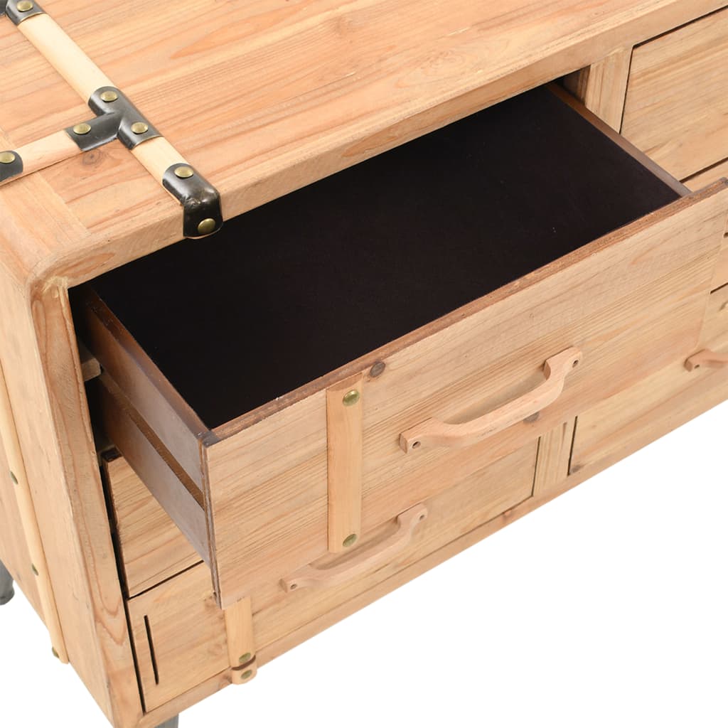 Ladekast 91x35x73 cm massief vurenhout is nu te koop bij PeponiXL, paradijselijk wonen!