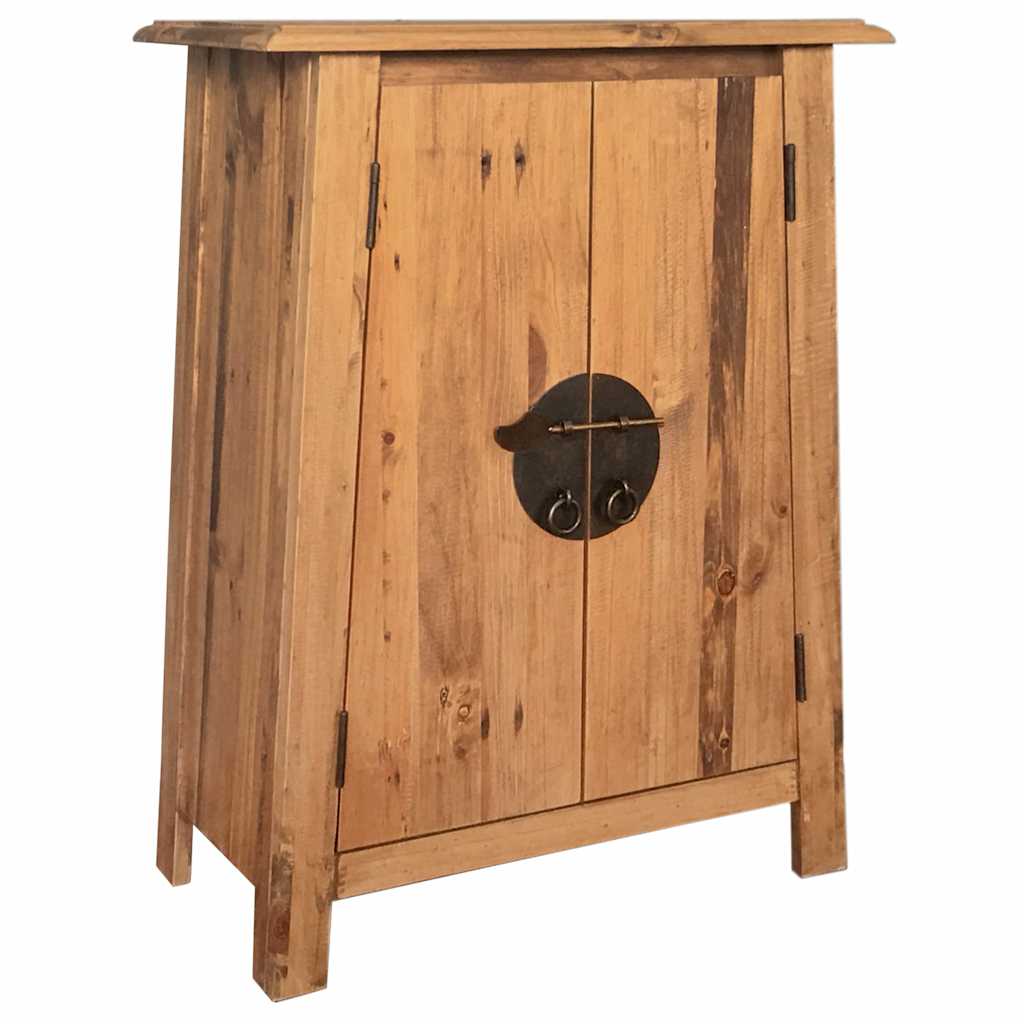 Badkamerkastje 59x32x80 cm massief grenenhout is nu te koop bij PeponiXL, paradijselijk wonen!