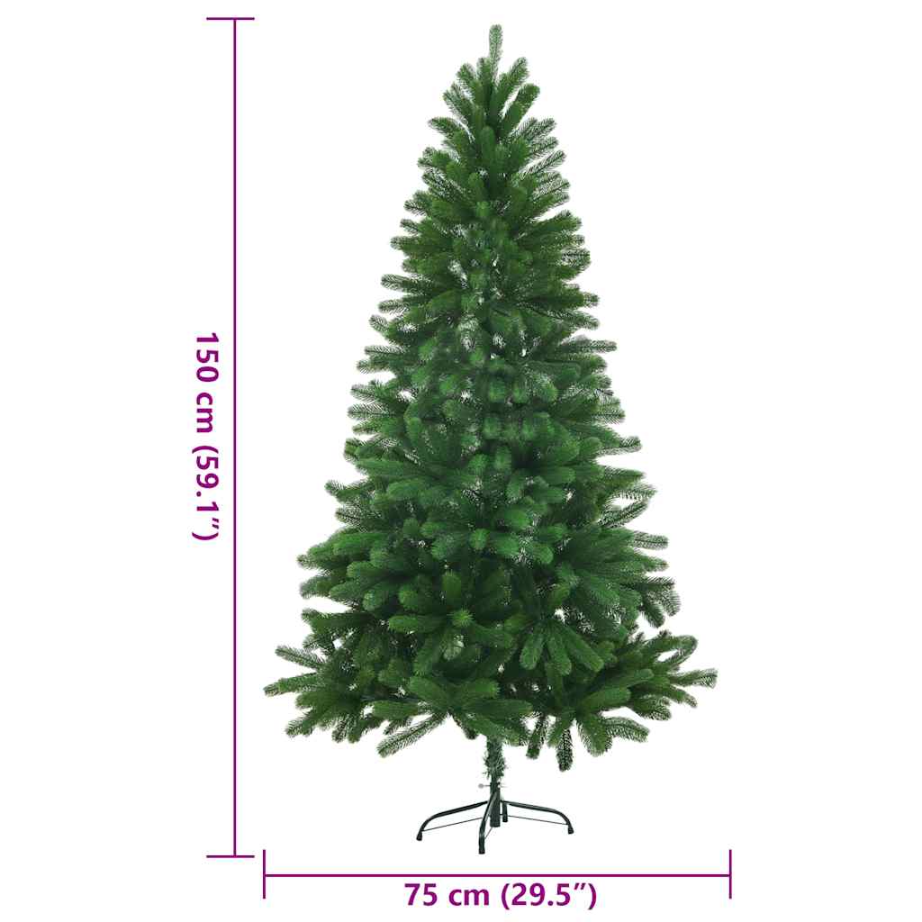 Kunstkerstboom met levensechte naalden 150 cm groen is nu te koop bij PeponiXL, paradijselijk wonen!