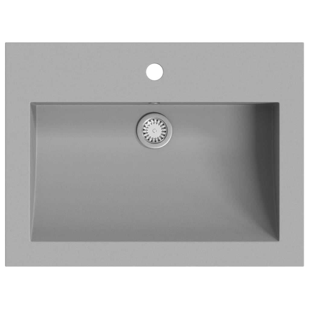 Wasbak 600x450x120 mm graniet grijs is nu te koop bij PeponiXL, paradijselijk wonen!