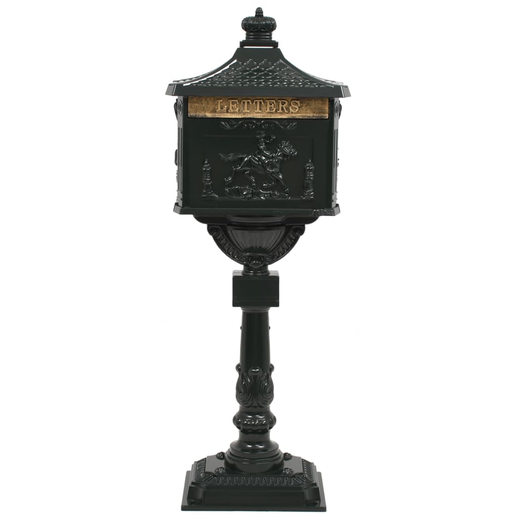 Staande brievenbus vintage stijl roestbestendig aluminium groen is nu te koop bij PeponiXL, paradijselijk wonen!