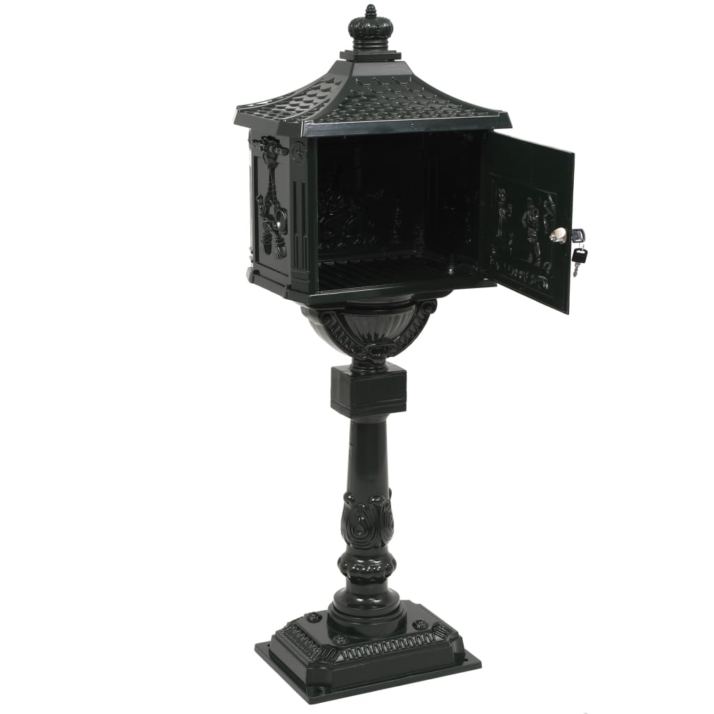 Staande brievenbus vintage stijl roestbestendig aluminium groen is nu te koop bij PeponiXL, paradijselijk wonen!